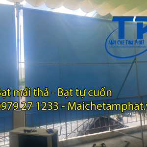 Bạt che nắng mưa, bạt mái thả che tự cuốn quận 12 tphcm