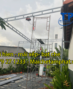 ÁO giá thi công lắp đặt mái che bạt xếp giá rẻ tại quận 12