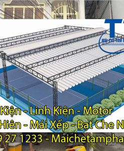 Mái xếp bạt kéo bàu bàng ,mái che tam phát