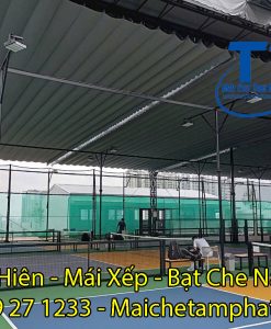 [BÁO GIÁ] THI CÔNG LẮP ĐẶT MÁI CHE BẠT KÉO , BẠT THẢ TỰ CUỐN , SÂN Pickleball, tại quận 9