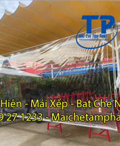 Thi công lắp đặt mái che hiên , mái che bạt kéo tại nhà bè .0979271233